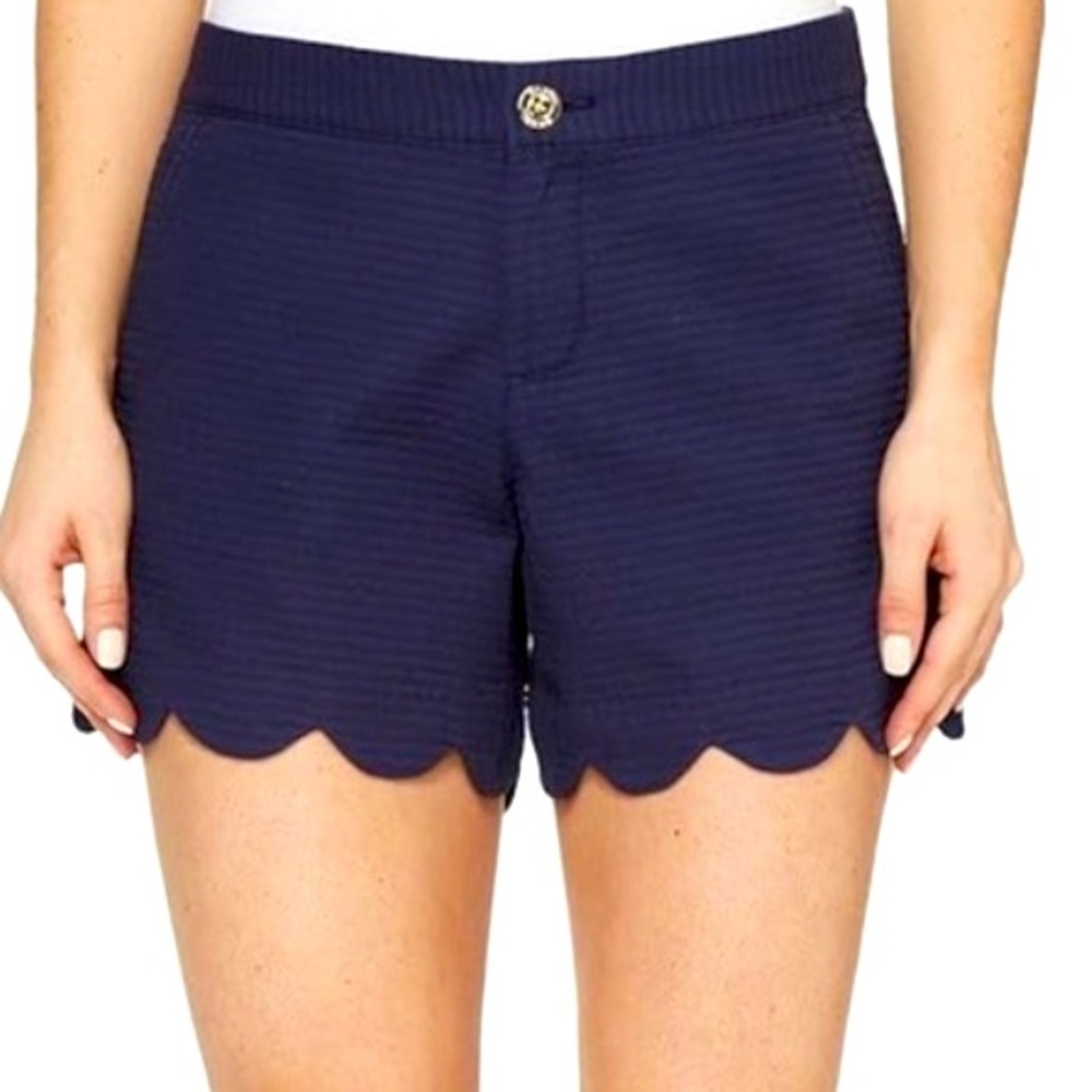 Lilly Pulitzer Buttercup Short True Navy Size 16 NWT